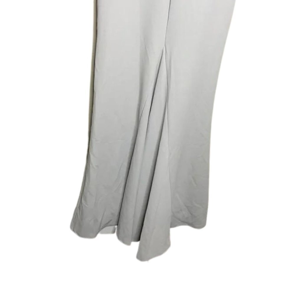 NWT Lulus Joella Light Grey Lace Halter Maxi Dress Size S - Picture 6 of 8